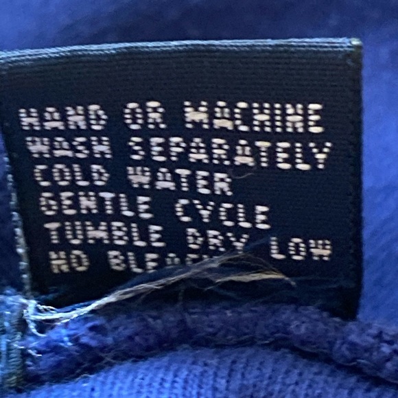 Nautica Blue Hoodie with Front Zipper and Kangaroo Pockets - Picture 6 of 6